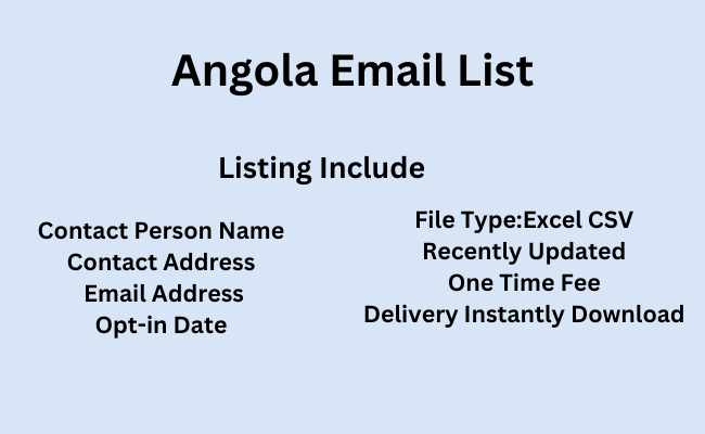 Angola Email List