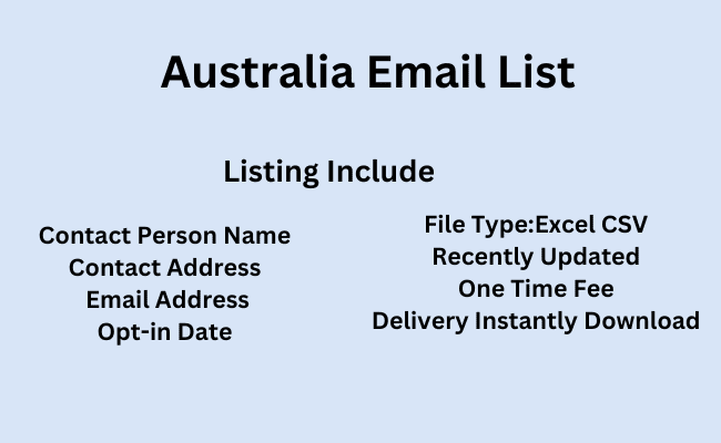 Australia Email List