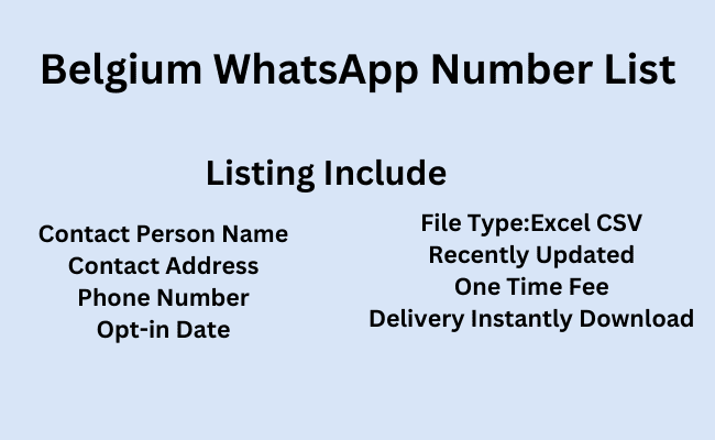 Belgium WhatsApp Number List