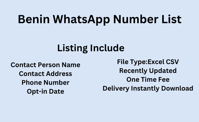 Benin WhatsApp Number List