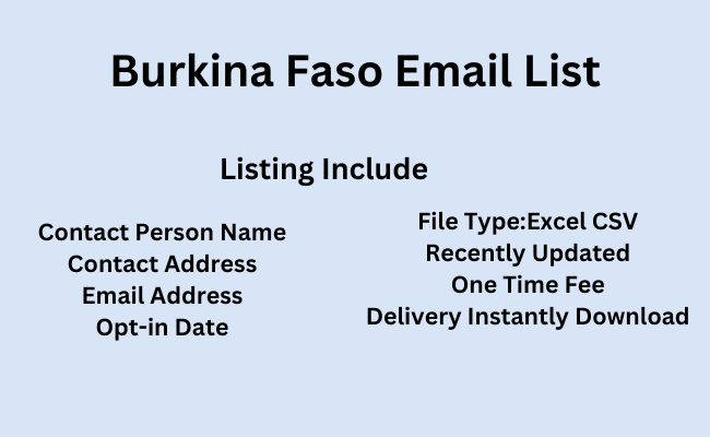 Burkina Faso Email List