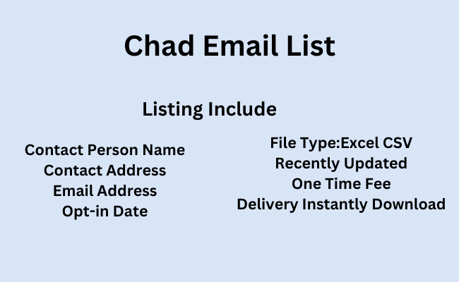 Chad Email List