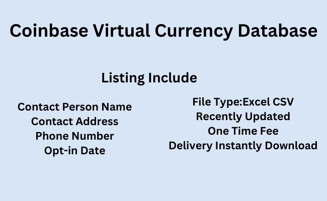 Coinbase Virtual Currency Database