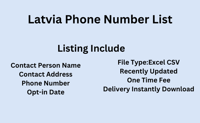 Latvia Phone Number List
