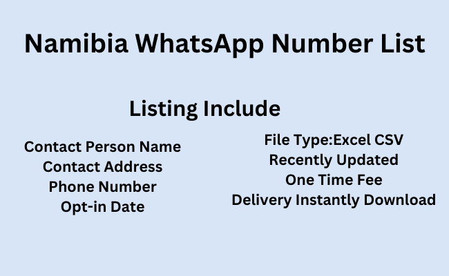 Namibia whatsapp number list