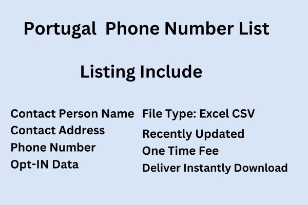 Portugal phone number list