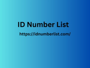 ID Number List