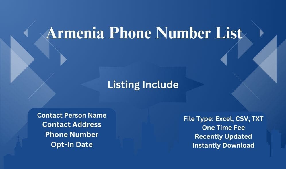 Armenia Phone Number List