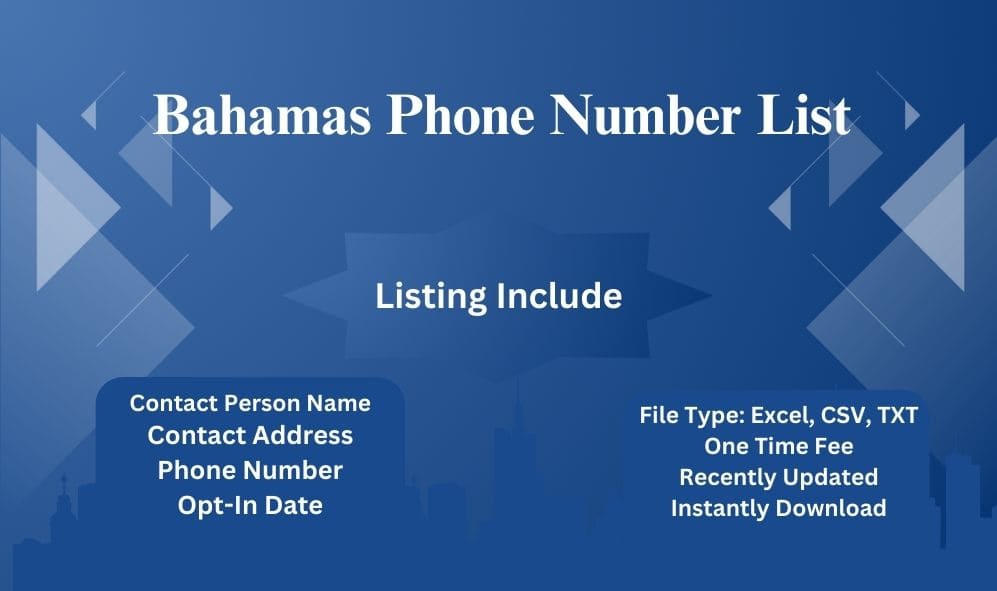 Bahamas Phone Number List