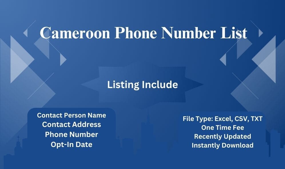 Cameroon Phone Number List