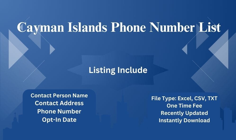 Cayman Islands Phone Number List