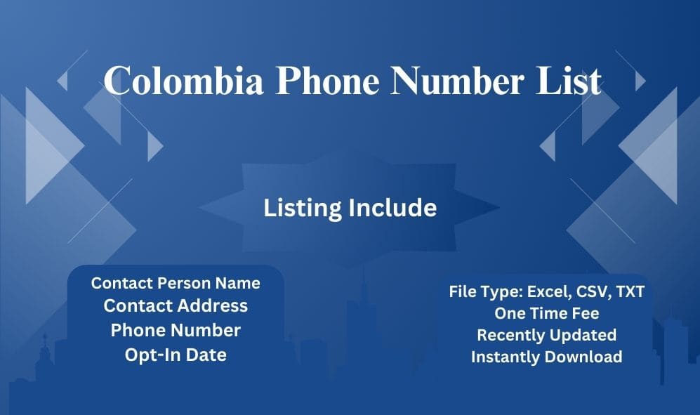 Colombia Phone Number List