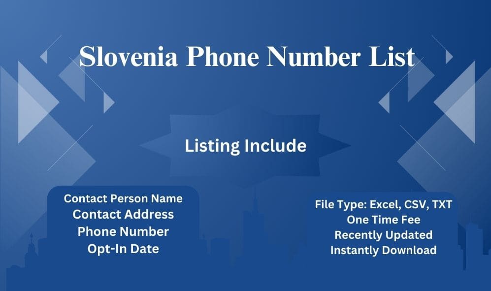 Slovenia phone number list
