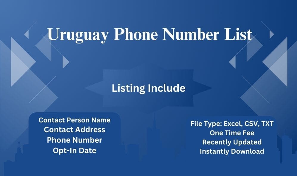 Uruguay phone number list