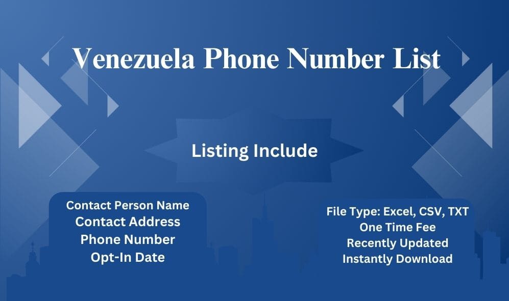 Venezuela phone number list