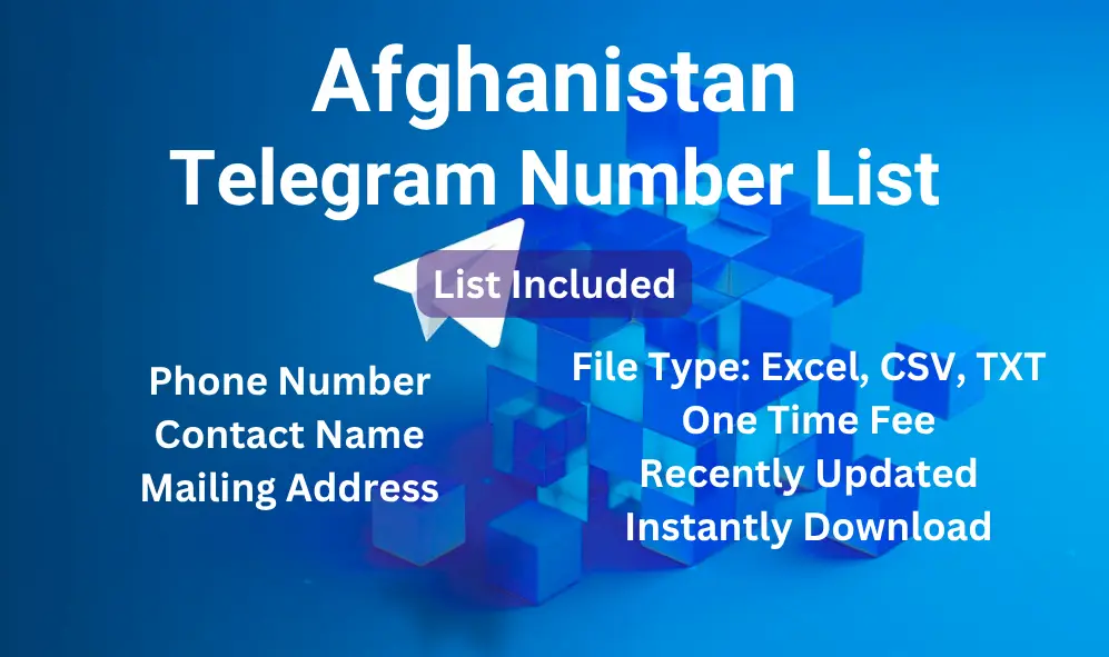 Afghanistan telegram number list