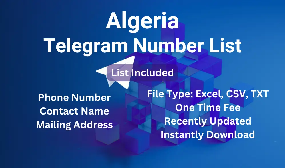 Algeria telegram number list