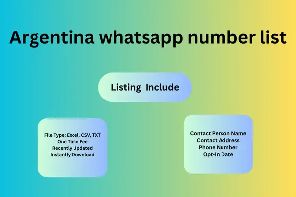 Argentina whatsapp number list