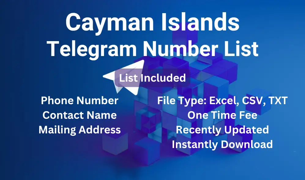 Cayman Islands telegram number list
