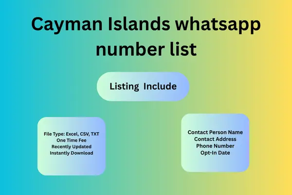 Cayman Islands whatsapp number list