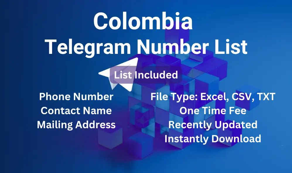 Colombia telegram number list
