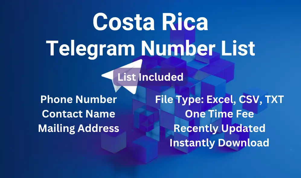 Costa Rica telegram number list