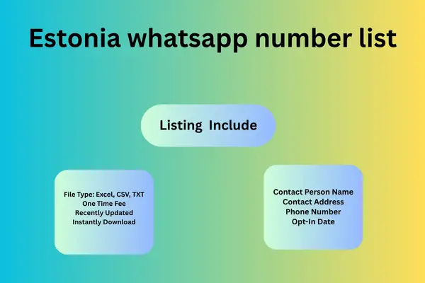 Estonia whatsapp number list