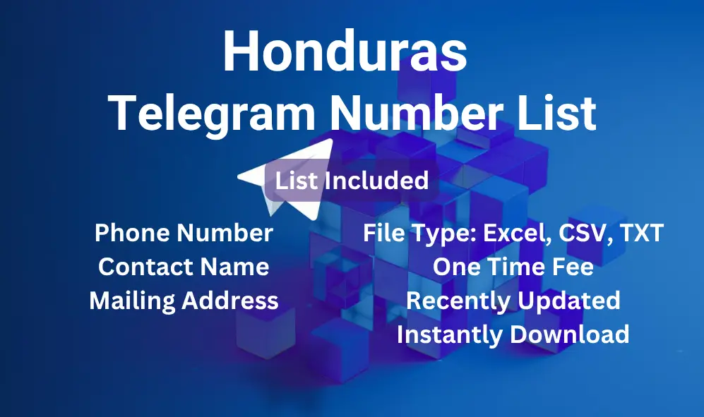 Honduras telegram number list
