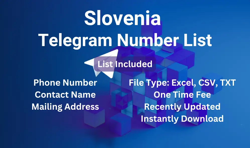Slovenia telegram number list