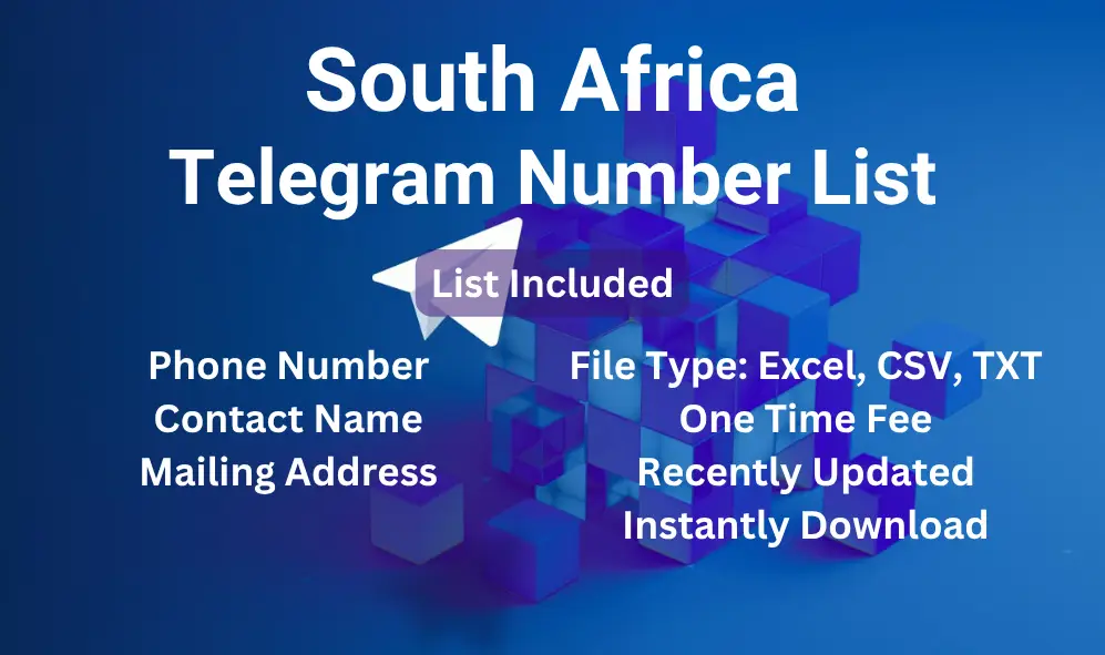 South Africa telegram number list