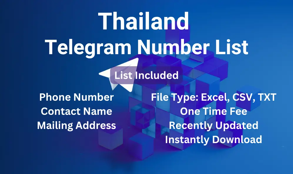 Thailand telegram number list