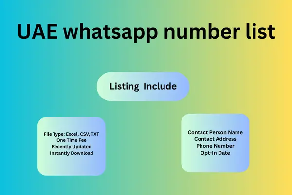 UAE whatsapp number list